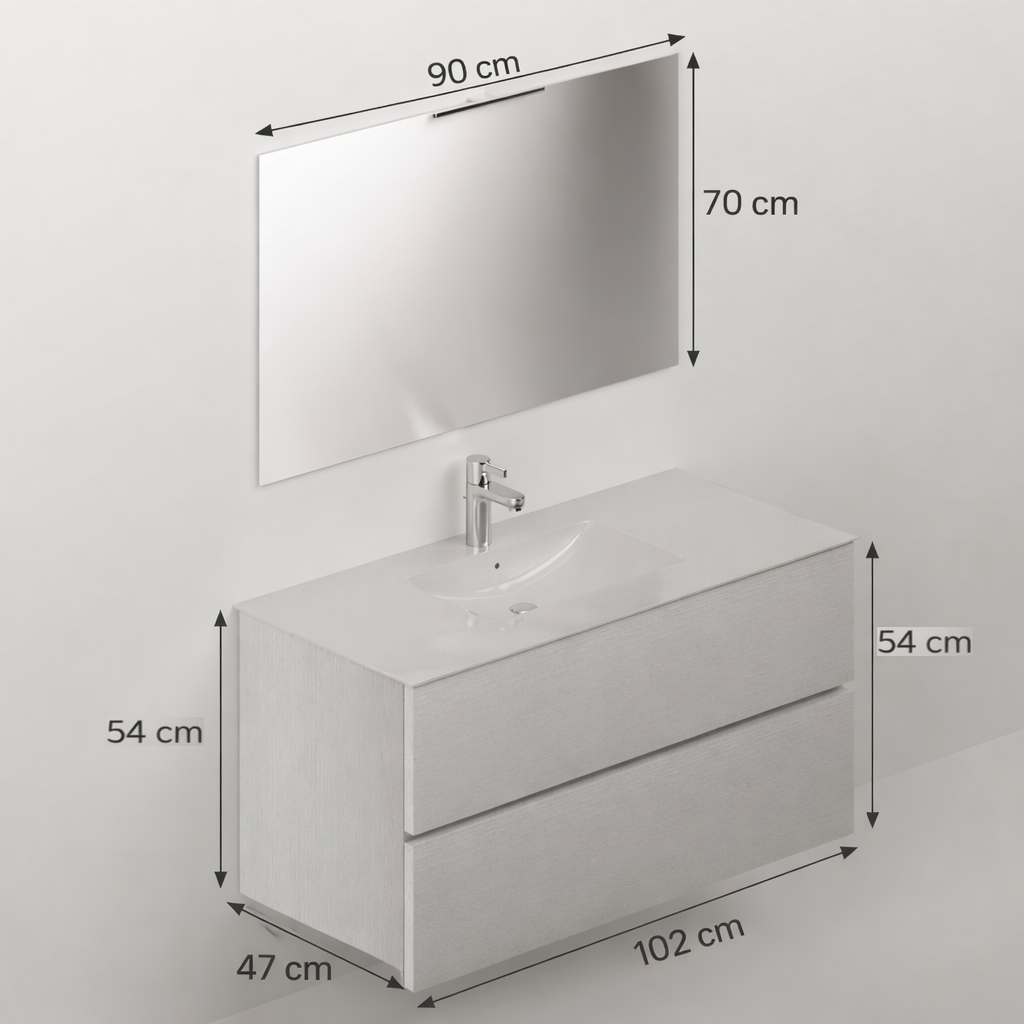 Composizione bagno da 100