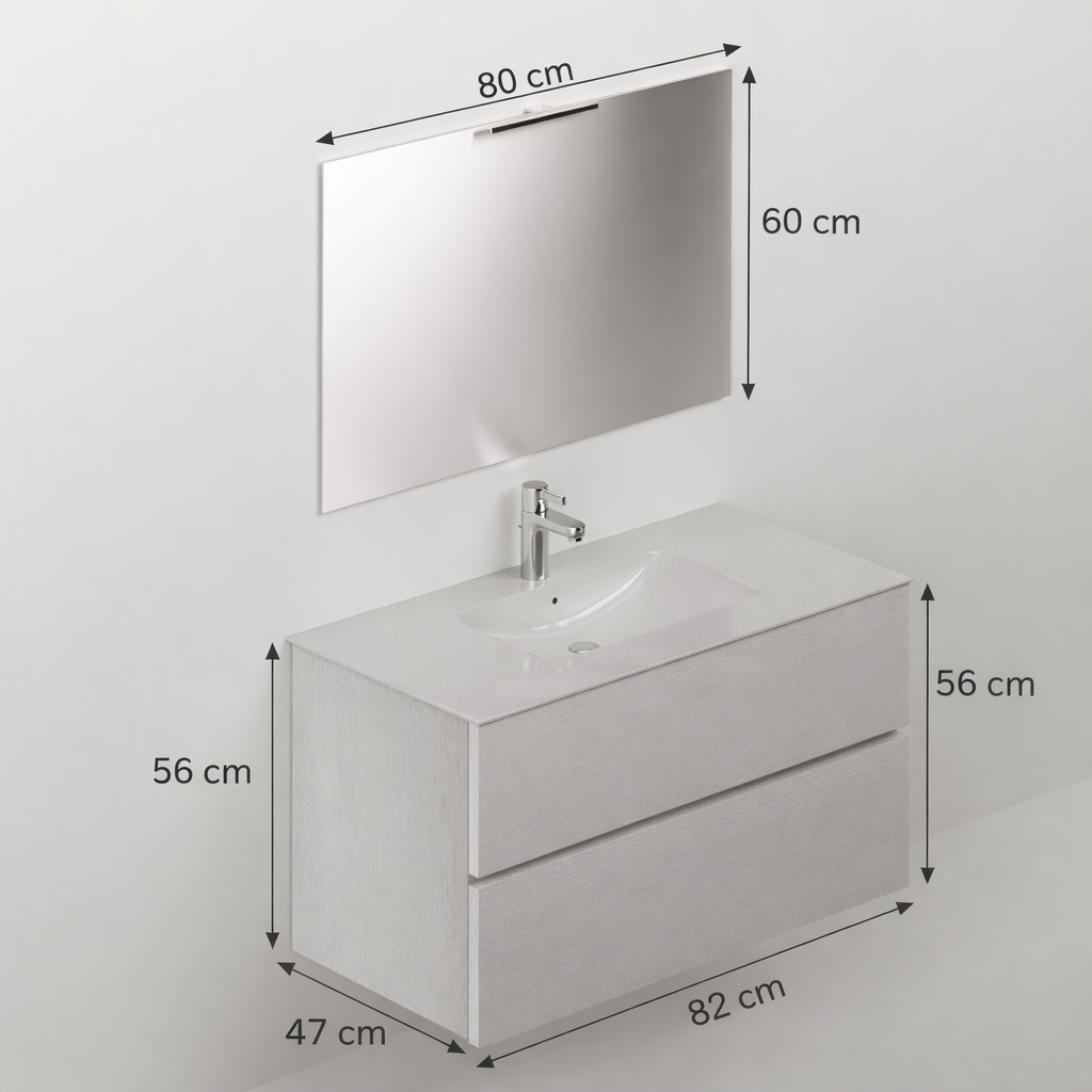 Composizione bagno da 80