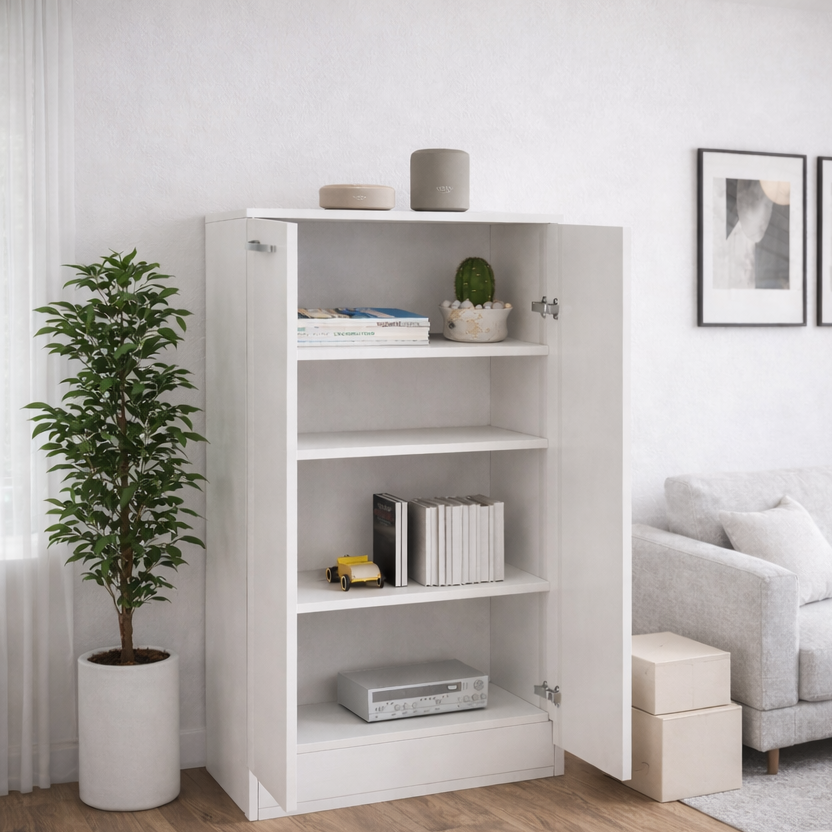 Scarpiera Gabriella in kit h.130 2 Ante + Ripiani