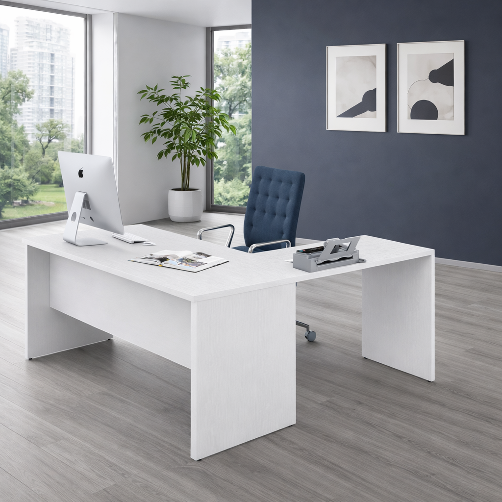 Scrivania per Ufficio 160 con prolunga 120