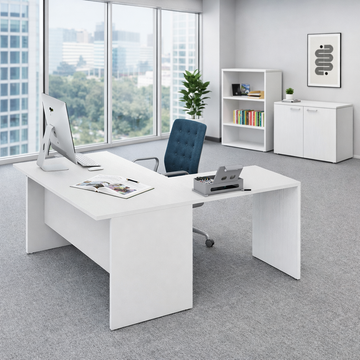 Scrivania per Ufficio 160 con prolunga 80