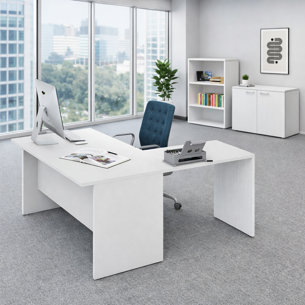 Scrivania per Ufficio 160 con prolunga 80