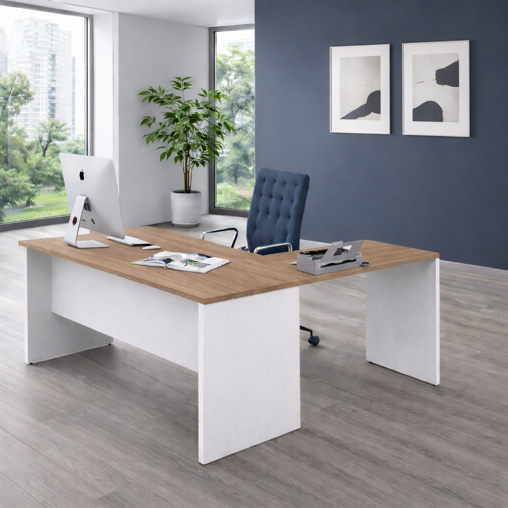 Scrivania per Ufficio 160 con prolunga 80