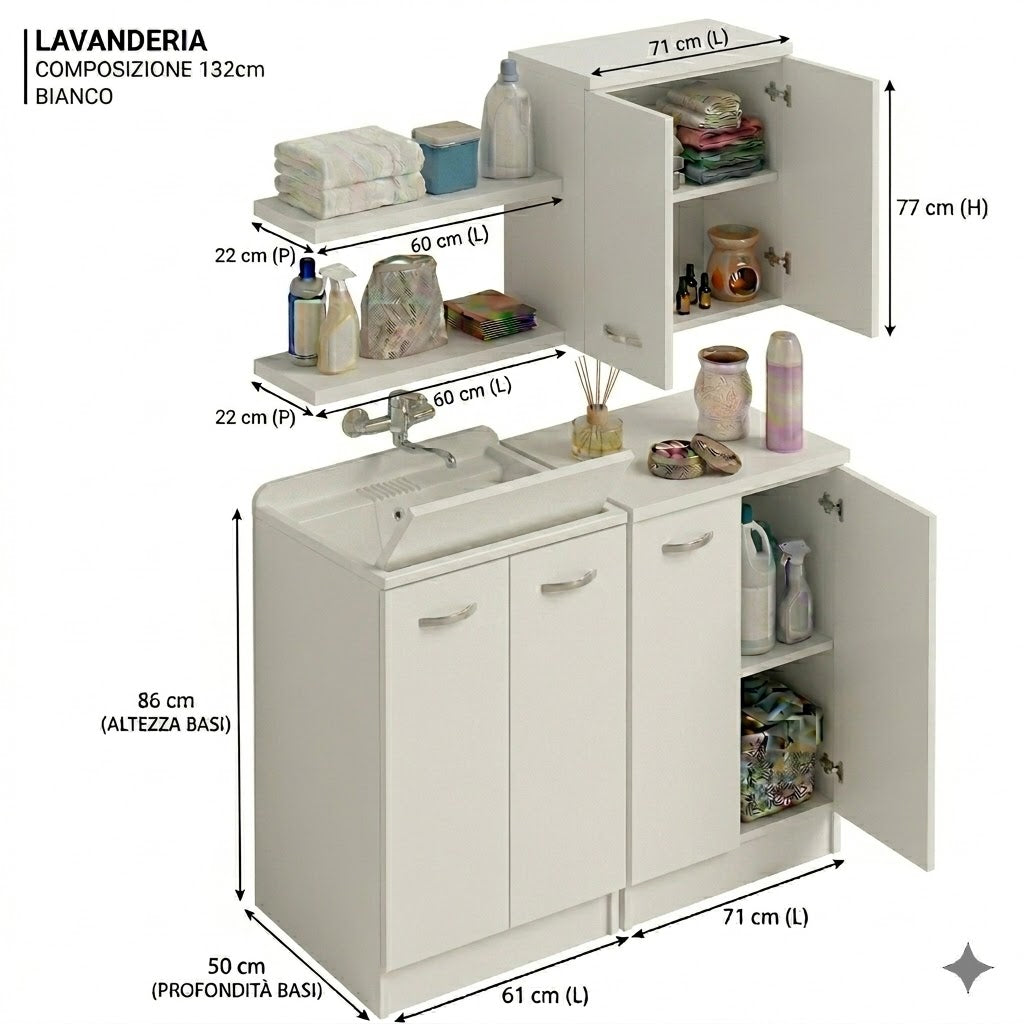 Composizione laundry da 132