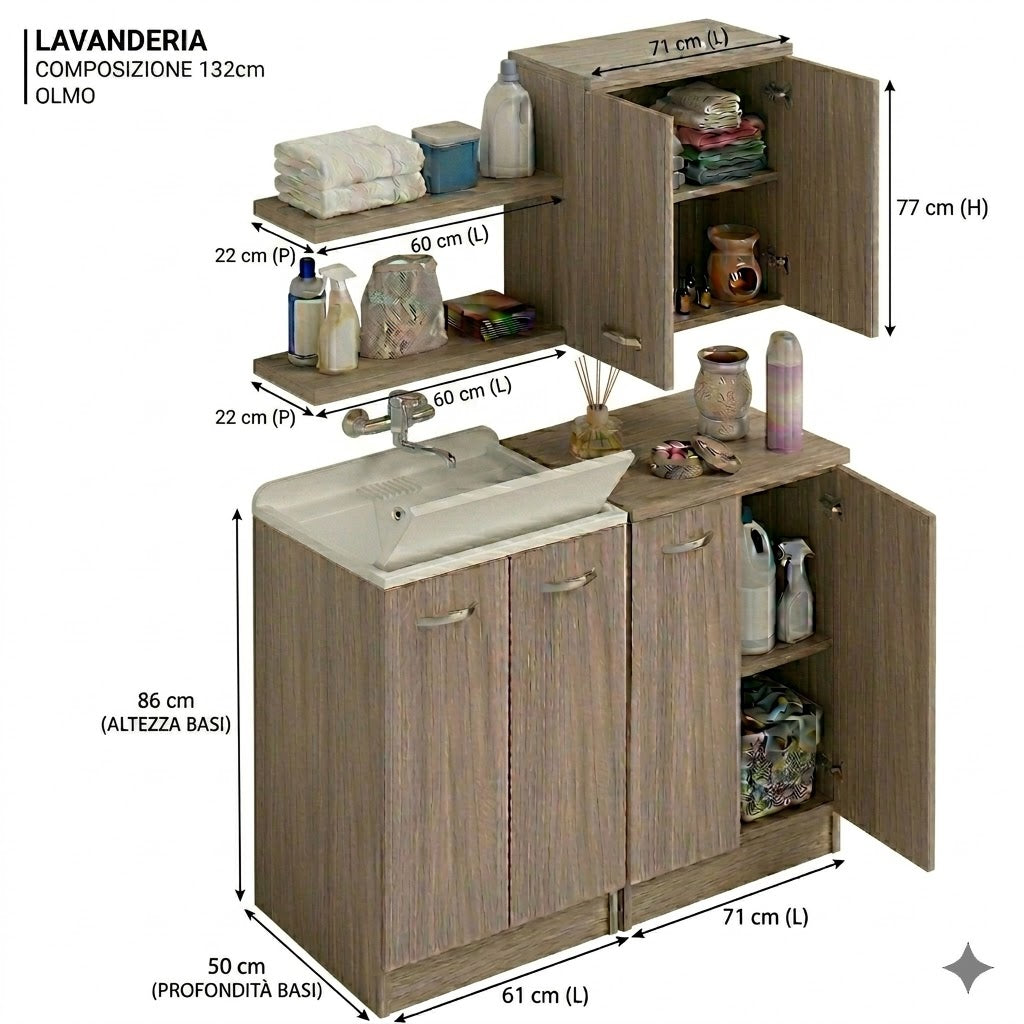Composizione laundry da 132