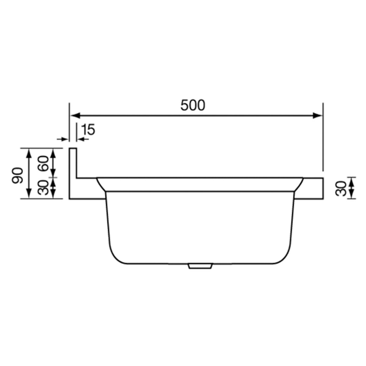 Lavello Inox ad Appoggio 80x50 una vasca e gocciolatoio