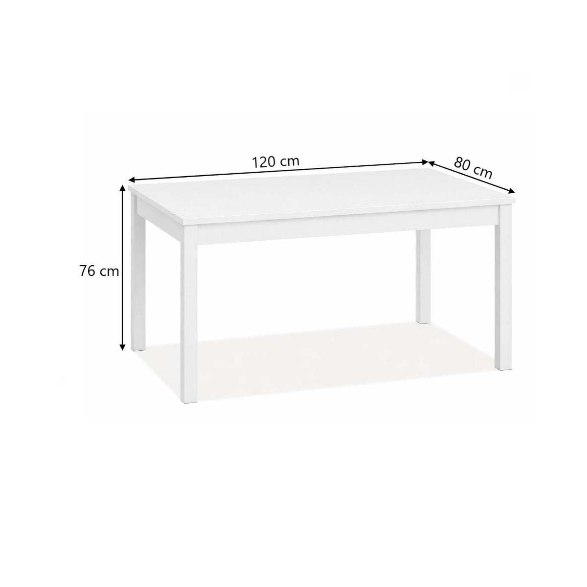 Tavolo Firenze 120x80 +40