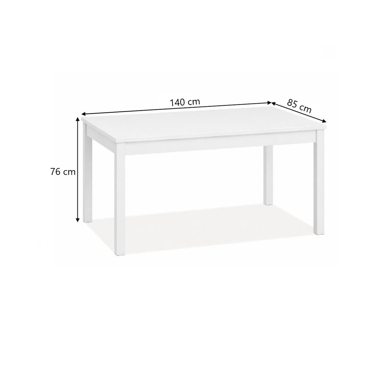 Tavolo Firenze 140x85 +40