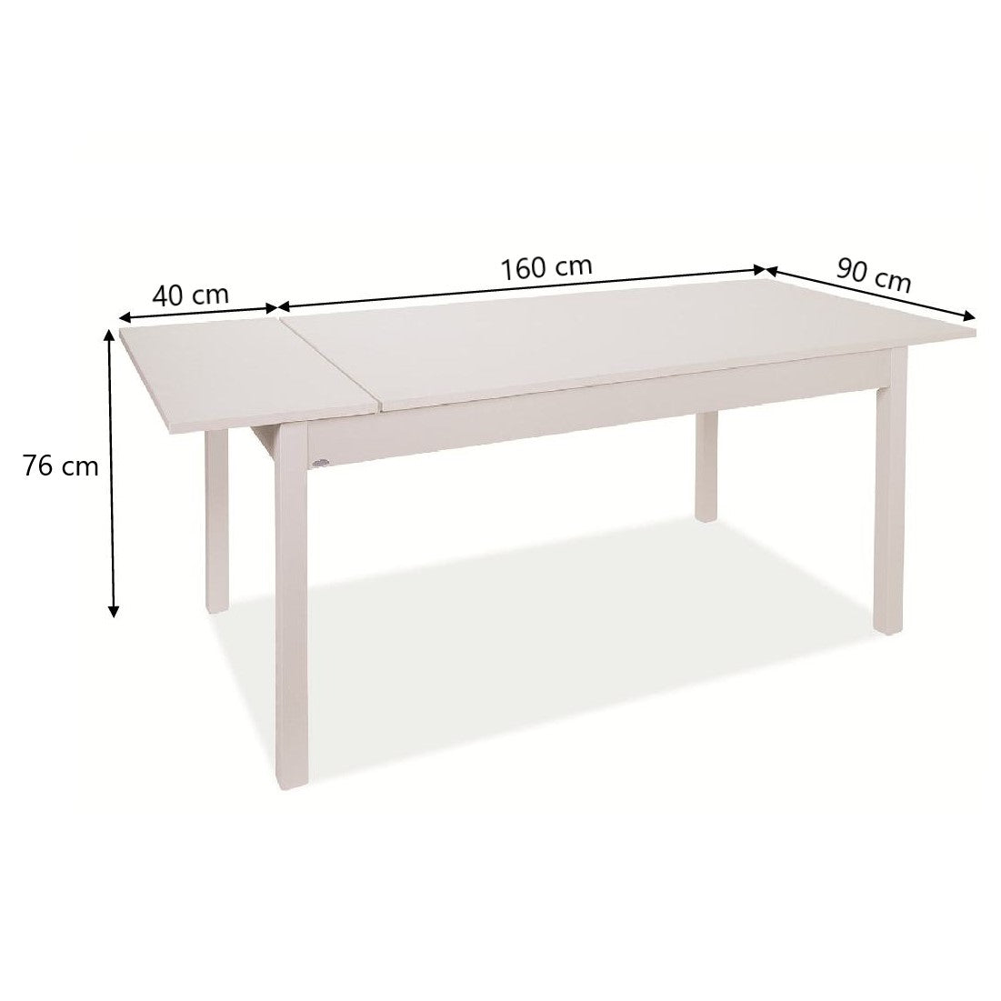 Tavolo Empoli 160x90 +40
