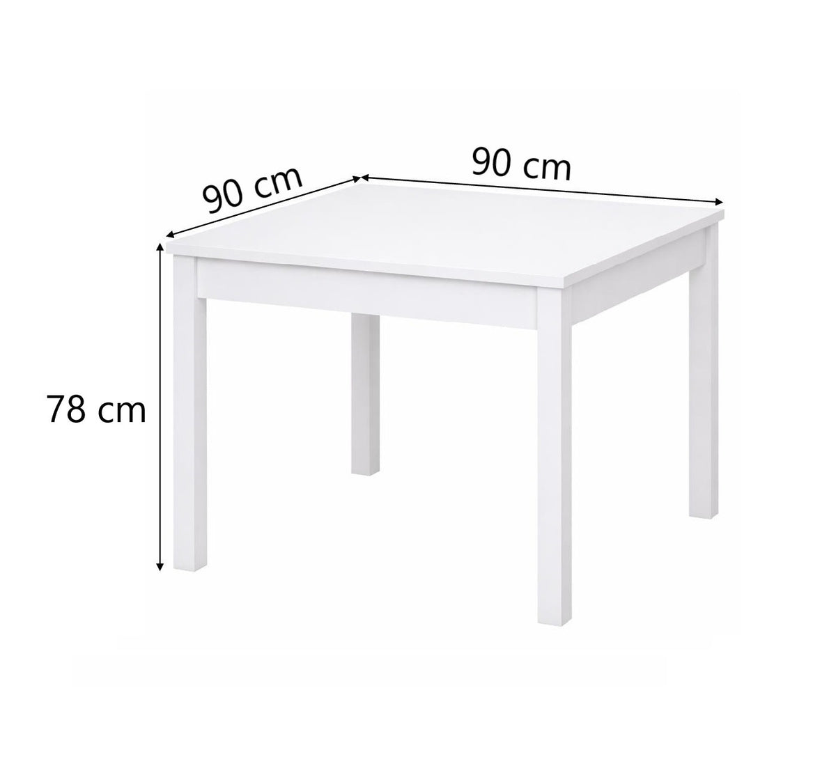 Tavolo Firenze 90x90 a libro