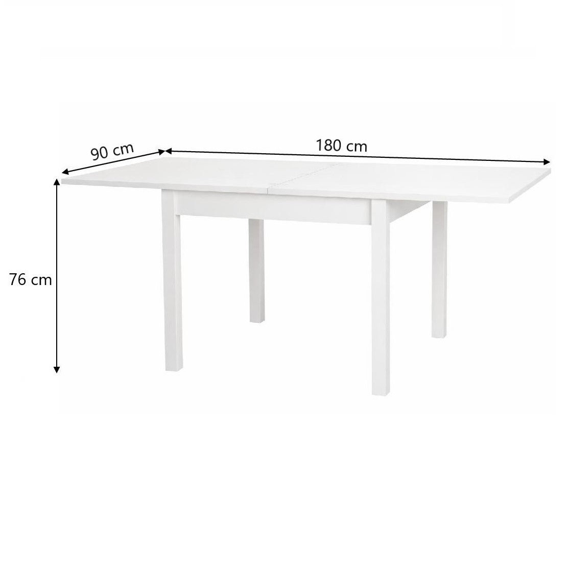 Tavolo Firenze 90x90 a libro