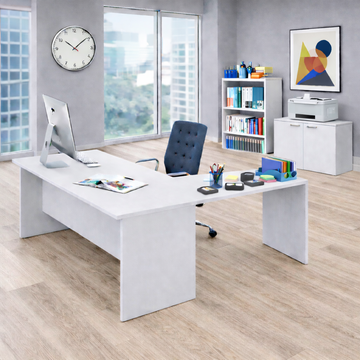Scrivania per Ufficio 180 con prolunga 120
